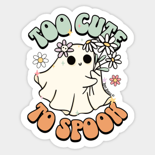 Too Cute To Spook Sticker